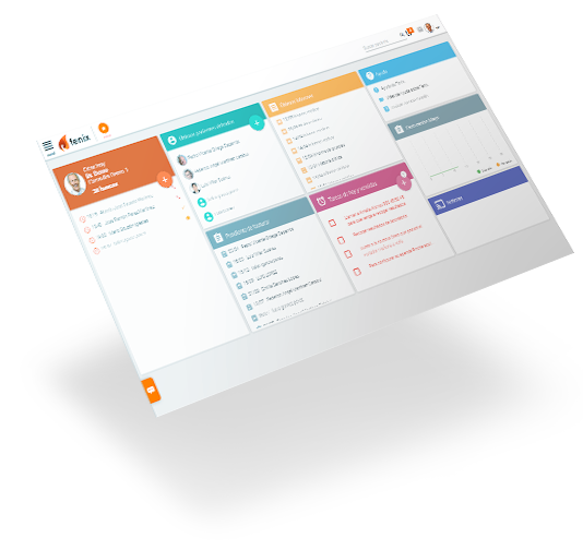 Panel de control del programa para clínicas Fenix